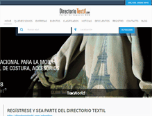 Tablet Screenshot of directoriotextil.com